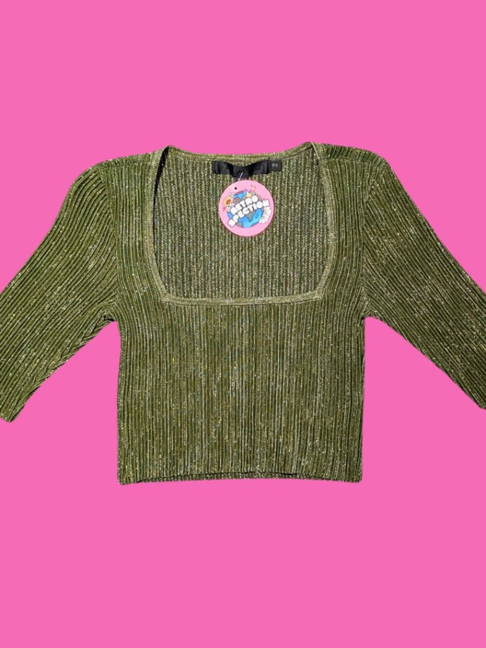 John John Black, Khaki Crop Top Size S